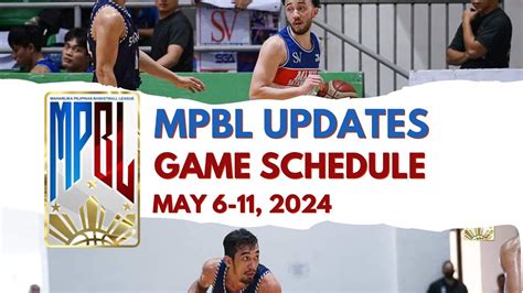 mpbl schedule 2024|SCHEDULE ALERT  .